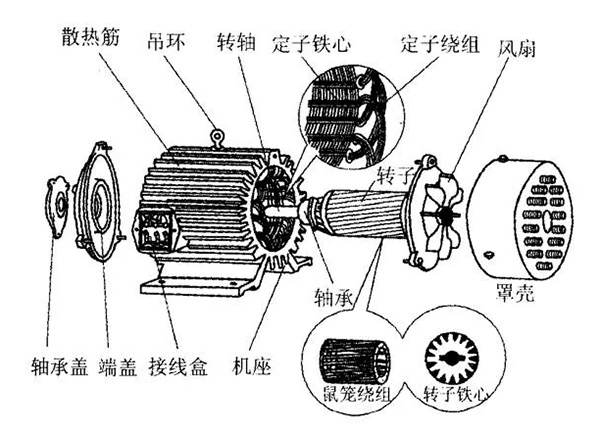 三相異步電動機(jī)的六種分類方法及具體分類。